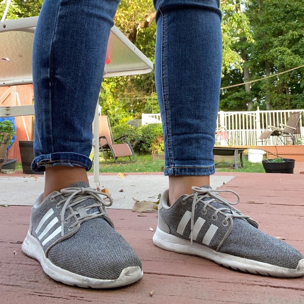Adidas Gray cloud foam sneakers